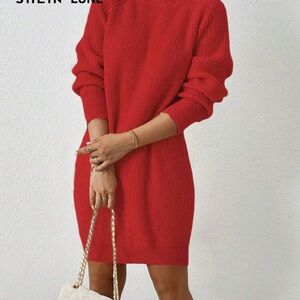 Red Sweater Dress